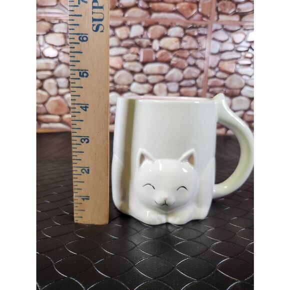 Sheffield Home The Critter Collection Cat Mug 16 oz White 3D - Picture 7 of 8